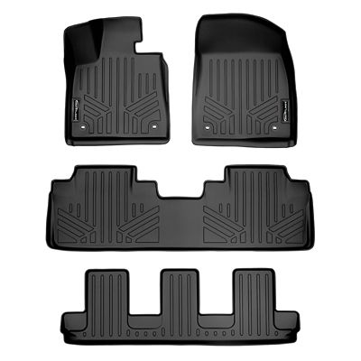 SMARTLINER Cargo Custom Fit Floor Liners Compatible with 2017-2020 Hyundai Elantra, Gasoline, Not for GT Models
