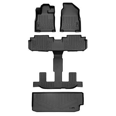 SMARTLINER 3 Rows Custom Fit Floor Liners Compatible with 2019-2025 Honda Passport, Gasoline