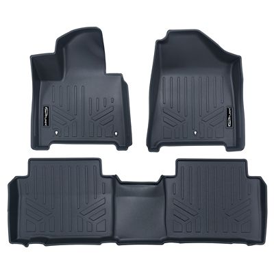 SMARTLINER 2nd Row Custom Fit Floor Liners Compatible with 2012-2012 Ram 1500 Crew Cab, Gasoline, Carpet and Vinyl