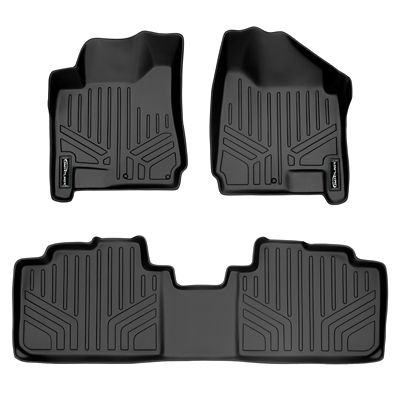 SMARTLINER 2 Rows Custom Fit Floor Liners for 2021-2025 Chevrolet Suburban 8 Passenger, Gasoline, 2nd Row Bench Seats