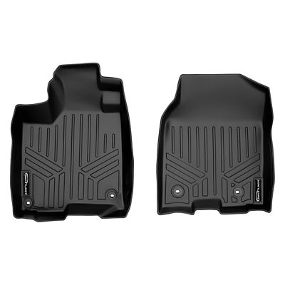 SMARTLINER 2 Rows Custom Fit Floor Liners Compatible with 2012 Ford F250 SuperCrew, Gasoline, Carpet, Over the Hump, Not 4x4