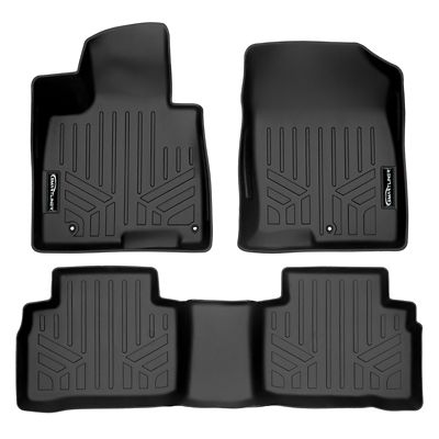 SMARTLINER 2nd Row Custom Fit Floor Liners for 2015-2020 Chevrolet Tahoe 7 Passenger, Gasoline, Fits 2nd Row Bucket Seats