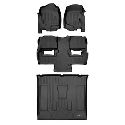 SMARTLINER 4 Row Floor Liners for 2007 - 2014 Gmc Yukon 7 Passenger