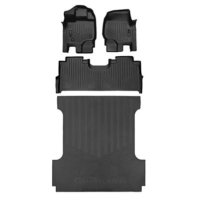 SMARTLINER 3 Row Floor Liners for 2015 - 2025 ford F-150 Super Crew (9)