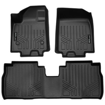 SMARTLINER 3 Rows Custom Fit Floor Liners Compatible with 2022-2025 Audi Q4 e-tron, Electric, Fits RWDFits AWD