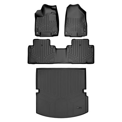 SMARTLINER 2 Rows Custom Fit Floor Liners Compatible with 2024-2025 Hyundai Kona, Gasoline, Fits AWD and FWD