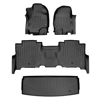 SMARTLINER 2 Rows Custom Fit Floor Liners Compatible with 2018-2021 Ford EcoSport, Gasoline