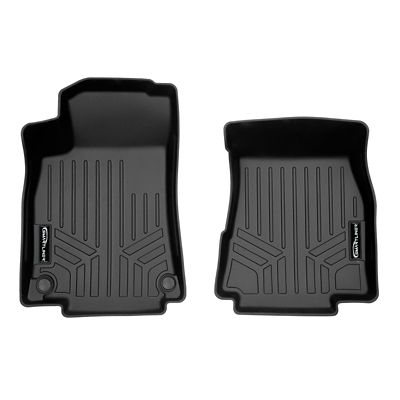 SMARTLINER 2 Rows Custom Fit Floor Liners Compatible with 2012-2017 Chevrolet Equinox, Gasoline, Fits 1st Row Dual Floor Posts