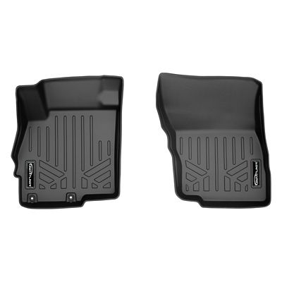 SMARTLINER 1st Row Custom Fit Floor Liners for 2012-2013 Toyota Tundra Regular Cab and Double Cab, Gasoline, and Vinyl