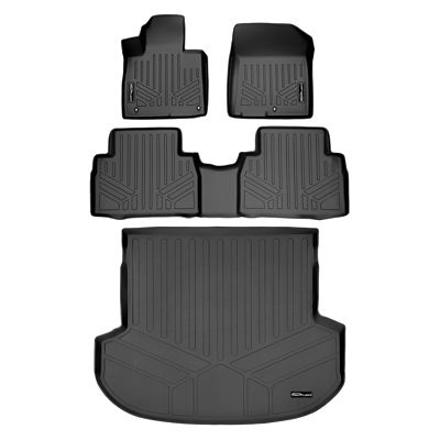 SMARTLINER 2 Rows Custom Fit Floor Liners Compatible with 2017-2020 Ford Fusion, Gasoline