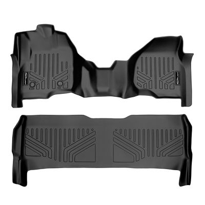 SMARTLINER 2 Rows Custom Fit Floor Liners Compatible with 2014-2018 Infiniti QX80 8 Passenger and 7 Passenger, Gasoline