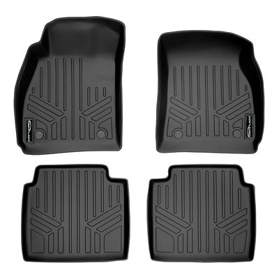 SMARTLINER 2 Rows Custom Fit Floor Liners for 2024 Chevrolet Traverse Limited, Gasoline, 8 Passenger, 2nd Row Bench Seats