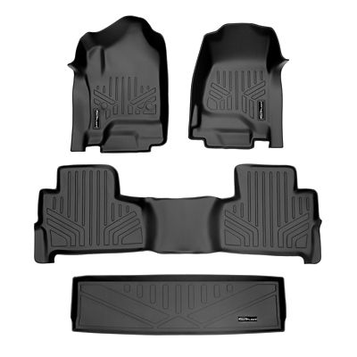 SMARTLINER 1st Row Custom Fit Floor Liners Compatible with 2022-2025 Jeep Wagoneer, Gasoline