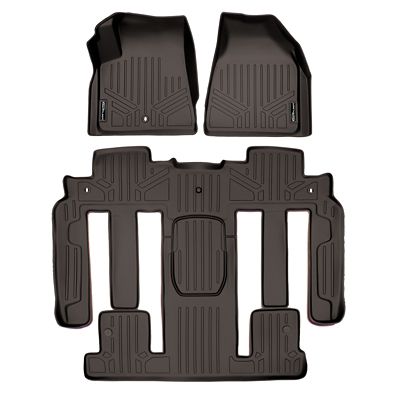 SMARTLINER 2nd Row Custom Fit Floor Liners Compatible with 2024-2025 Audi Q8 e-tron / Q8 Sportback e-tron, Electric