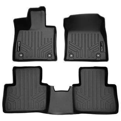 SMARTLINER 3 Rows Custom Fit Floor Liners Compatible with 2022-2024 Volvo XC60 Recharge, Plug-in Hybrid