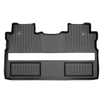 SMARTLINER 1st Row Custom-Fit Floor Liners Compatible with 2007-2013 Chevrolet Silverado 1500 Crew Cab, Gasoline