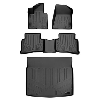 SMARTLINER 1st Row Custom Fit Floor Liners Compatible with 2022-2025 Nissan Frontier, Gasoline