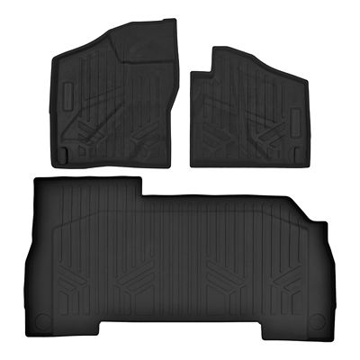 SMARTLINER 3 Rows Custom Fit Floor Liners for 2022-2025 Nissan Pathfinder 7 Passenger and 8 Passenger, Gasoline, 2nd Row Bucket