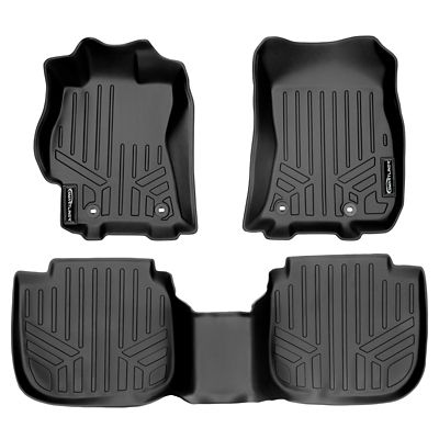 SMARTLINER 3 Rows Custom Fit Floor Liners Compatible with 2025 Nissan Kicks, Gasoline, SV and SR Trims, Upper Cargo Position