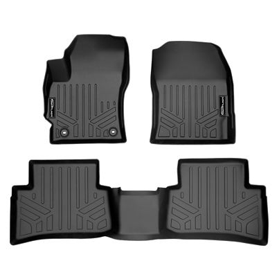 SMARTLINER 2 Rows Custom Fit Floor Liners Compatible with 2020-2024 Toyota Camry, Gasoline, Fits AWD