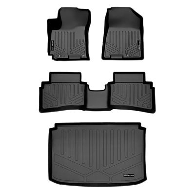 SMARTLINER 1st Row Custom Fit Floor Liners Compatible with 2020-2025 Chrysler Voyager, Gasoline