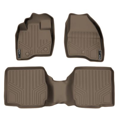 SMARTLINER 2nd Row Custom Fit Floor Liners for 2007-2017 Lincoln Navigator, Gasoline, 7 Passenger, Buckets, No Center Console