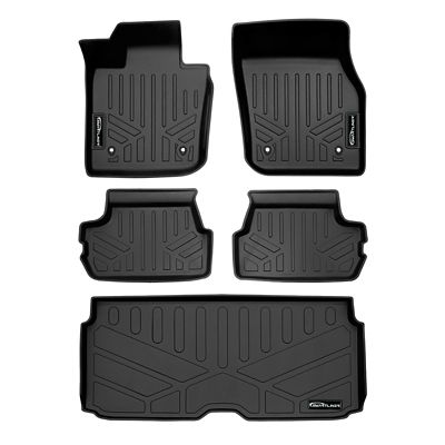 SMARTLINER 2nd Row Custom Fit Floor Liners Compatible with 2009-2015 Honda Pilot, Gasoline