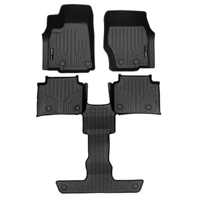 SMARTLINER 2nd Row Custom Fit Floor Liners Compatible with 2008-2013 Toyota Highlander, Gasoline