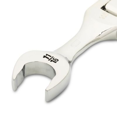 Image showing  11/16 in. 90T 12 pt. Stubby Flex Combination Ratcheting Wrench