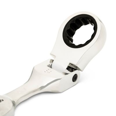 Image showing  11/16 in. 90T 12 pt. Stubby Flex Combination Ratcheting Wrench