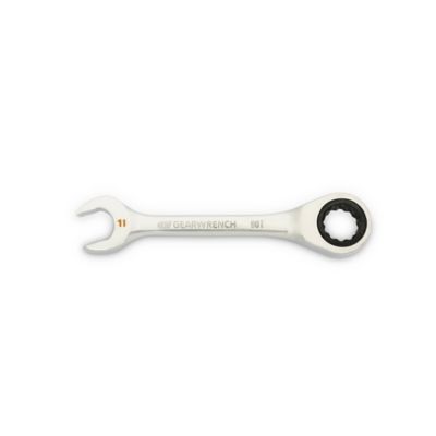 GEARWRENCH 11mm 90T 12 Point Stubby Combination Ratcheting Wrench