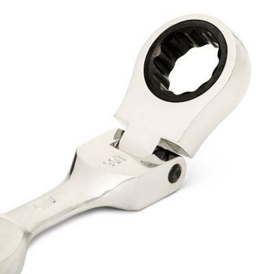 Image showing 2 th GEARWRENCH 18mm 90T 12 Point Stubby Flex Combination Ratcheting Wrench