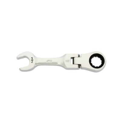 GEARWRENCH 1/2 in. 90T 12 Point Stubby Flex Combination Ratcheting Wrench