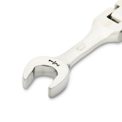 Image showing 3 th GEARWRENCH 1/2 in. 90T 12 pt. Stubby Flex Combination Ratcheting Wrench