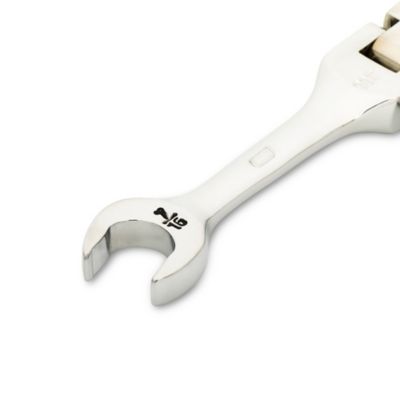 Image showing  7/16 in. 90T 12 Point Stubby Flex Combination Ratcheting Wrench