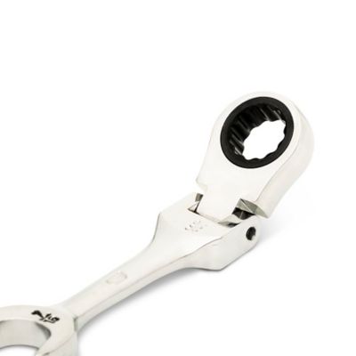 Image showing  7/16 in. 90T 12 Point Stubby Flex Combination Ratcheting Wrench