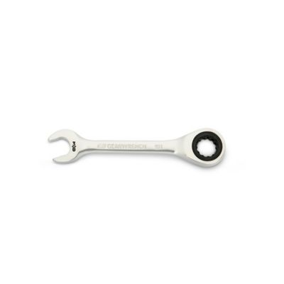 GEARWRENCH 3/8 in. 90T 12 Point Stubby Combination Ratcheting Wrench
