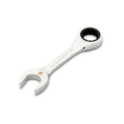 Image showing  19mm 90T 12 Point Stubby Combination Ratcheting Wrench