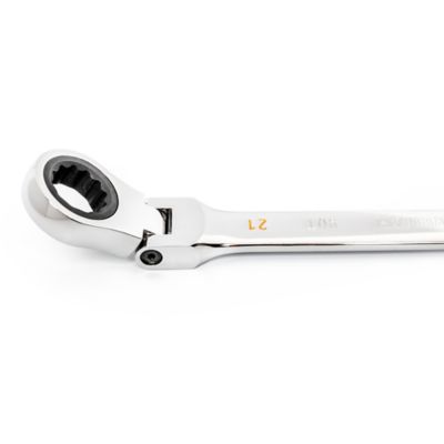 Image showing 3 th GEARWRENCH 21mm 90T 12 pt. Flex Head Ratcheting Combination Wrench