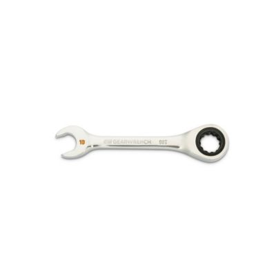 GEARWRENCH 10mm 90T 12 Point Stubby Combination Ratcheting Wrench