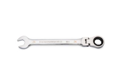 GEARWRENCH 24mm 90T 12 Point Flex Head Ratcheting Combination Wrench