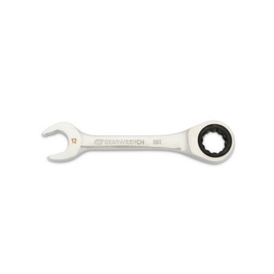 GEARWRENCH 12mm 90T 12 Point Stubby Combination Ratcheting Wrench