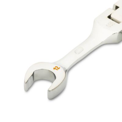 Image showing 2 th GEARWRENCH 12mm 90T 12 Point Stubby Flex Combination Ratcheting Wrench