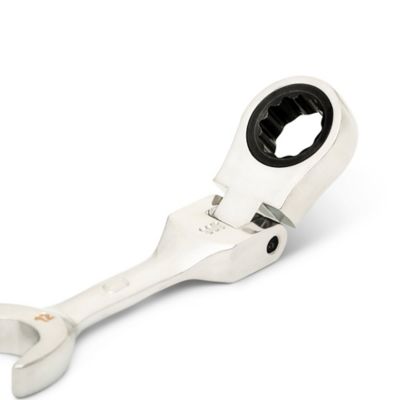 Image showing 3 th GEARWRENCH 12mm 90T 12 Point Stubby Flex Combination Ratcheting Wrench