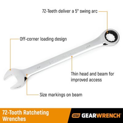 Image showing  50mm 72T 12 Point Ratcheting Combination Wrench