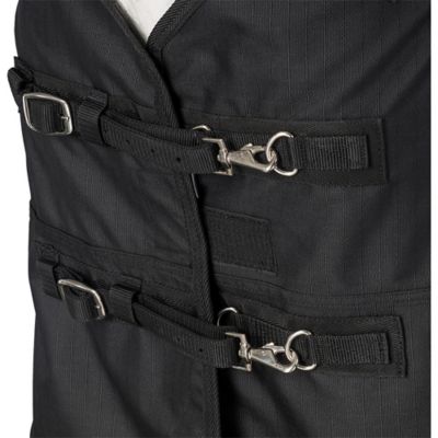 Image showing 2 th Tough1 1200D Tooled Leather Turnout Sheet with Snuggit