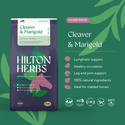 Image showing  Cleavers and Marigold Lymphatic Support Horse Supplement 1.65 lb. bag