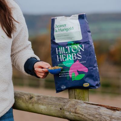 Image showing  Cleavers and Marigold Lymphatic Support Horse Supplement 1.65 lb. bag