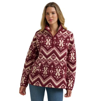 Wrangler Women's High Plains Sherpa 1/4 Zip Pullover