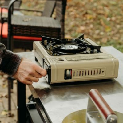 Image showing 6 th Gas One Portable Dual Fuel Camp Stove with Griddle and Fuel